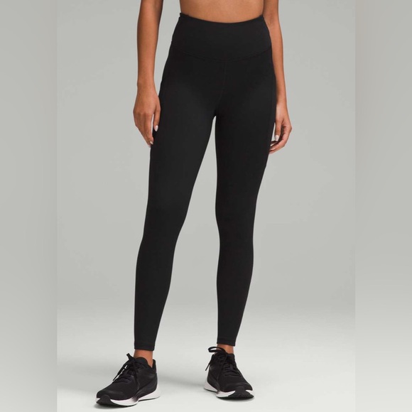 Lululemon Fast and‎ Free High-Rise Fleece Tight 28" *Pockets Size 0 in Black - Picture 2 of 10